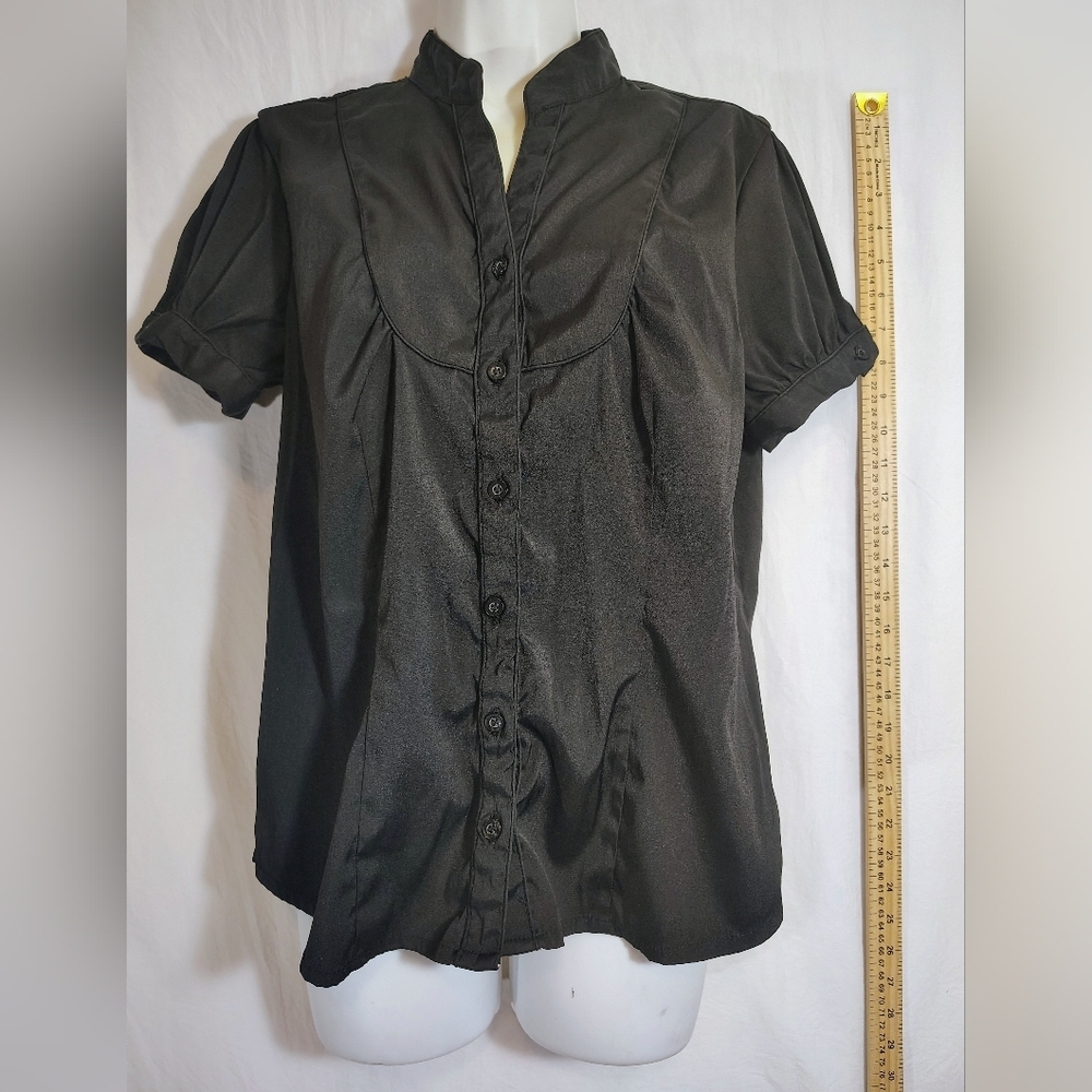 Antilia Femme Black Button Down Shirt